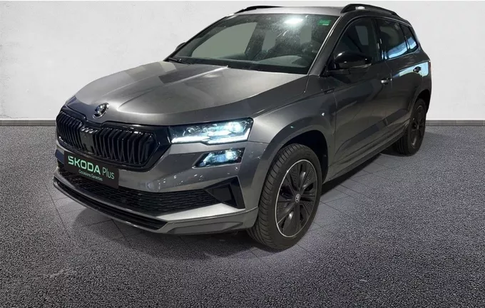 SKODA KAROQ 1.5 TSI Evo 2 150 ch ACT DSG7 Sportline extérieur trois quart avant gauche 2127057