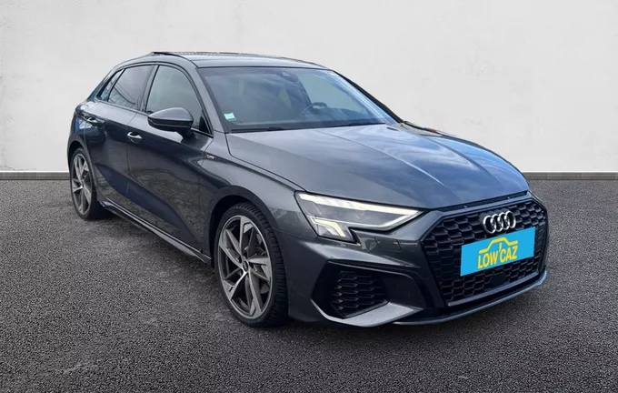 AUDI A3 Sportback 40 TDI 200 S tronic 7 Quattro S Line extérieur trois quart avant droit 212471