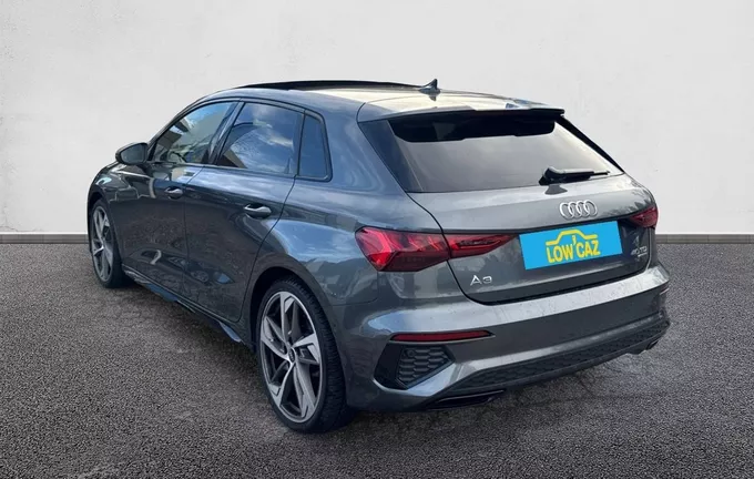 AUDI A3 Sportback 40 TDI 200 S tronic 7 Quattro S Line extérieur trois quart arrière gauche 212471