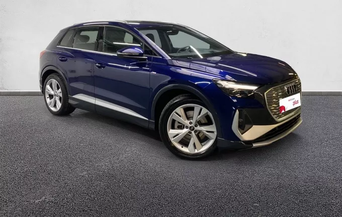 AUDI Q4 E-TRON 45 285 ch 82 kWh S line extérieur trois quart avant droit 2127824
