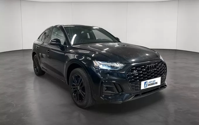 AUDI Q5 Sportback 55 TFSIe 367 S tronic 7 Quattro S line extérieur trois quart avant droit 2132544