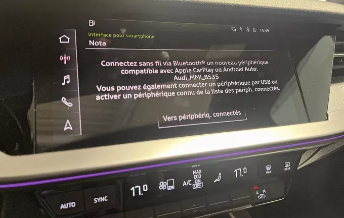AUDI A3 Berline 40 TFSI 190 S tronic 7 Quattro S Line photo 16 2128799