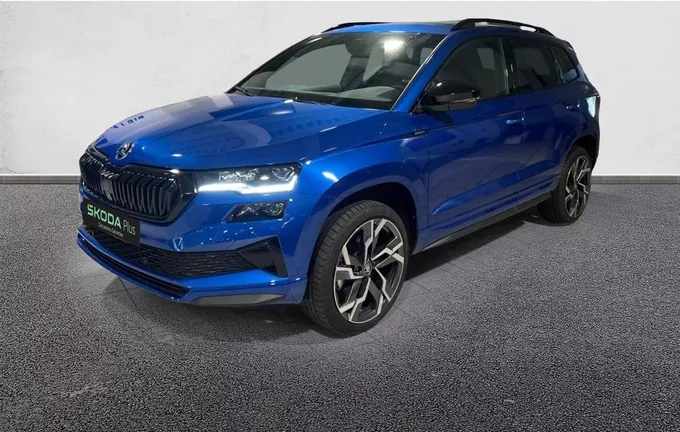 SKODA KAROQ 1.5 TSI Evo 2 150 ch ACT DSG7 Sportline extérieur trois quart avant gauche 2127077