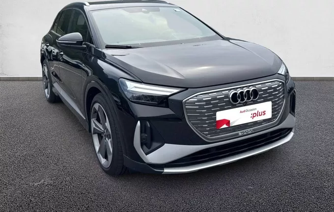AUDI Q4 E-TRON 45 285 ch 82 kWh quattro S line extérieur trois quart avant droit 2130758