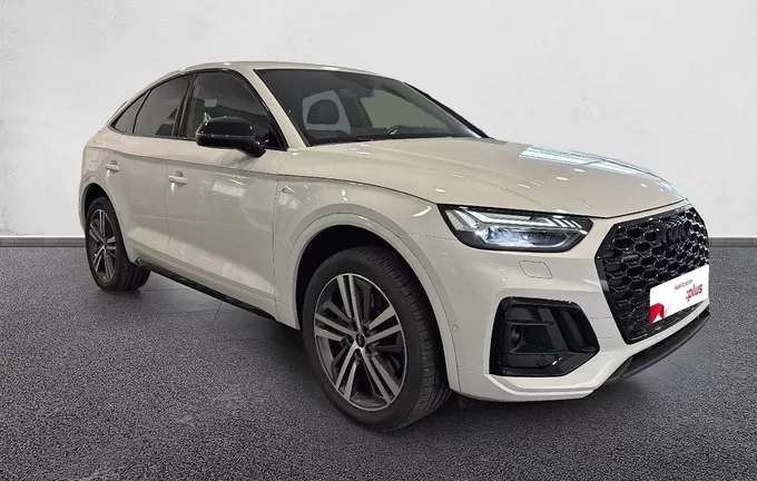 AUDI Q5 Sportback 50 TFSIe 299 S tronic 7 Quattro S line extérieur trois quart avant droit 2122492