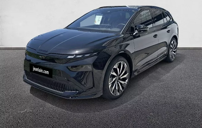 SKODA ENYAQ 85 Sportline extérieur trois quart avant gauche 2278