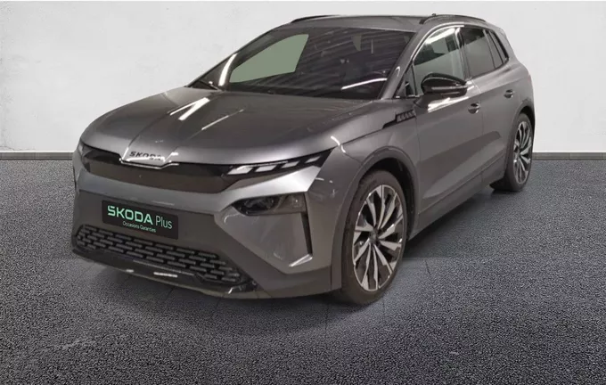 SKODA ELROQ 286 ch Batterie 85 Sportline extérieur trois quart avant gauche 2130372