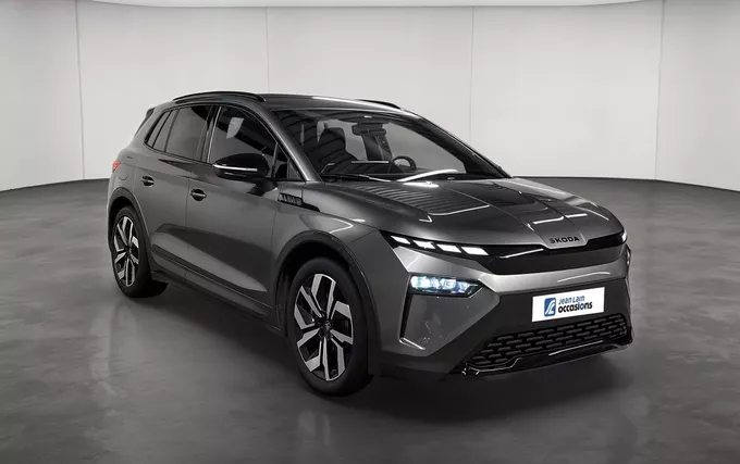 SKODA ELROQ 286 ch Batterie 85 Sportline extérieur trois quart avant droit 2131549