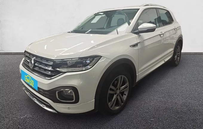 VOLKSWAGEN T-CROSS 1.0 TSI 115 Start/Stop DSG7 R-Line extérieur trois quart avant gauche 213263