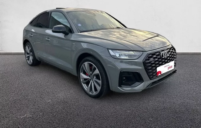 AUDI Q5 Sportback 50 TFSIe 299 S tronic 7 Quattro S line extérieur trois quart avant droit 2132545