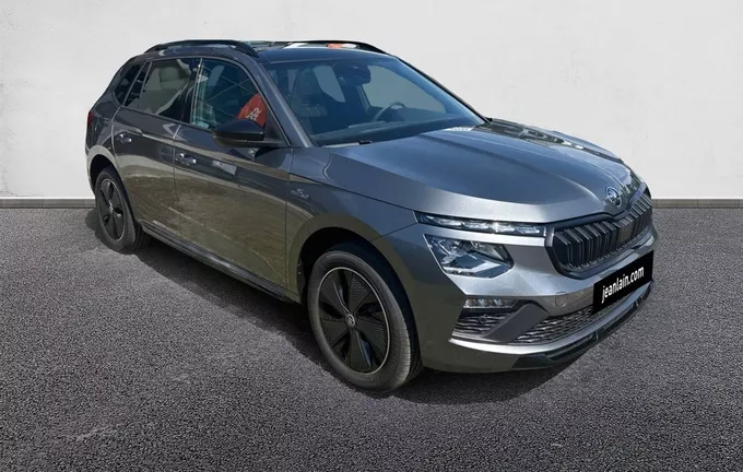 SKODA KAMIQ 1.0 TSI Evo 2 116 ch DSG7 Monte Carlo extérieur trois quart avant droit 3786