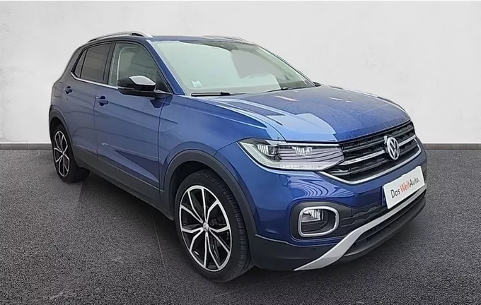VOLKSWAGEN T-CROSS 1.0 TSI 115 Start/Stop DSG7 Carat extérieur trois quart avant droit 2131143