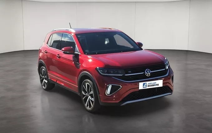 VOLKSWAGEN T-CROSS 1.0 TSI 116 Start/Stop DSG7 R-Line extérieur trois quart avant droit 461001