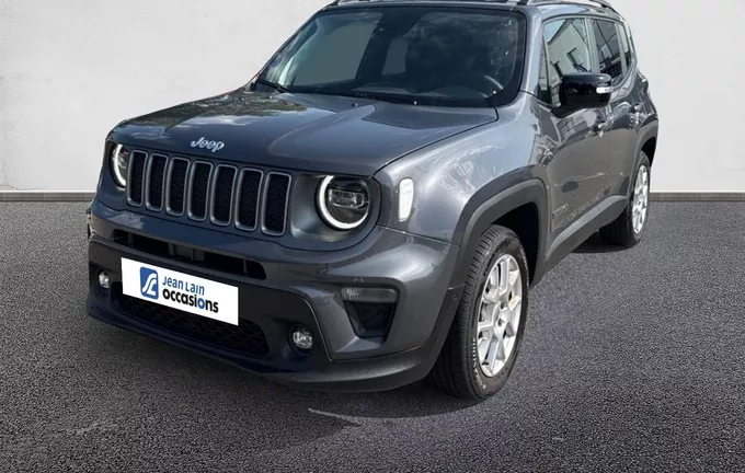 JEEP RENEGADE 1.5 Turbo T4 130 ch BVR7 e-Hybrid Limited extérieur trois quart avant gauche 2130687