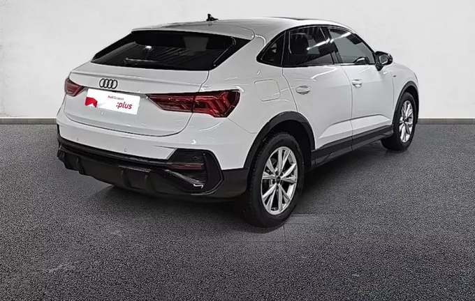 AUDI Q3 Sportback 35 TFSI 150 ch S tronic 7 S line plus extérieur trois quart arrière droit 2128152