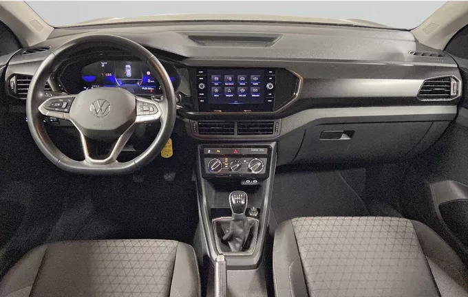 VOLKSWAGEN T-CROSS 1.0 TSI 110 Start/Stop BVM6 Life Plus extérieur trois quart avant droit 2128303