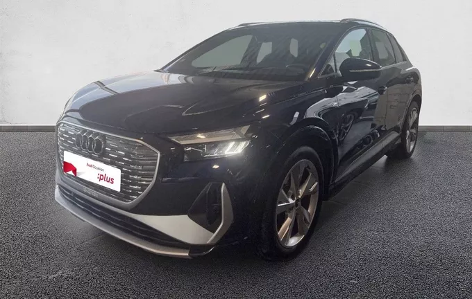 AUDI Q4 E-TRON 45 285 ch 82 kWh extérieur trois quart avant gauche 2129073