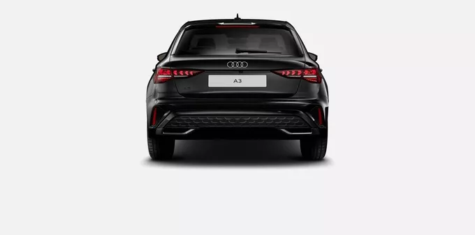 AUDI A3 Sportback TFSI e Hybride rechargeable 204 S tronic 6 S line extérieur trois quart arrière droit 5482