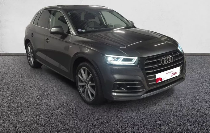 AUDI Q5 55 TFSI e 367 S tronic 7 Quattro PACK SLINE EXTERIEUR extérieur trois quart avant droit 2124809