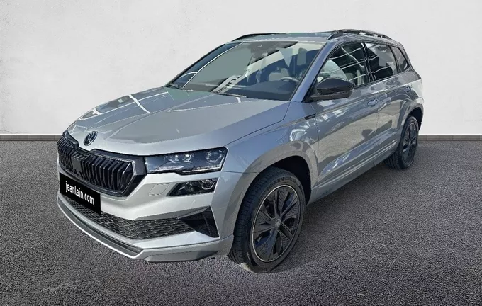SKODA KAROQ 1.5 TSI Evo 2 150 ch ACT DSG7 Sportline extérieur trois quart avant gauche 2275