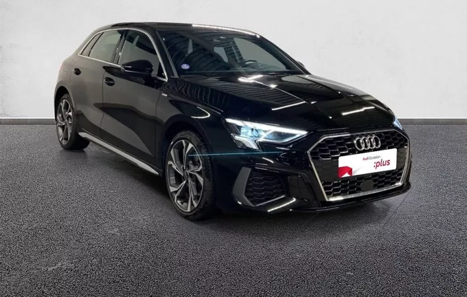 AUDI A3 Sportback 40 TFSIe 204 S tronic 6 S Line extérieur trois quart avant droit 2126846