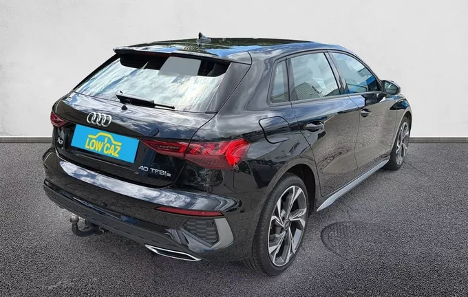 AUDI A3 Sportback 40 TFSIe 204 S tronic 6 S Line extérieur trois quart arrière droit 213037