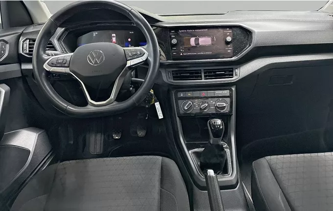 VOLKSWAGEN T-CROSS 1.0 TSI 95 Start/Stop BVM5 Life Plus extérieur trois quart avant droit 2129874