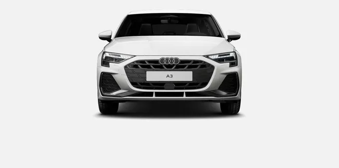 AUDI A3 Sportback TFSI e Hybride rechargeable 204 S tronic 6 S line extérieur trois quart avant droit 5306