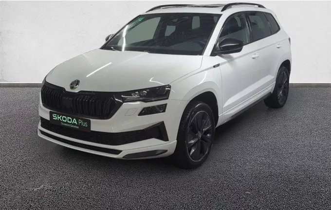 SKODA KAROQ 1.5 TSI Evo 2 150 ch ACT DSG7 Sportline extérieur trois quart avant gauche 2122472