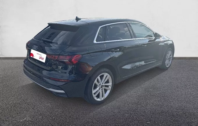 AUDI A3 Sportback TFSI Mild Hybrid 116 S tronic 7 Business Executive extérieur trois quart arrière droit 945296
