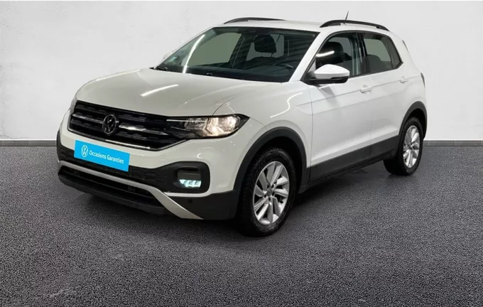 VOLKSWAGEN T-CROSS 1.0 TSI 110 Start/Stop BVM6 Life Tech extérieur trois quart avant gauche 2123786