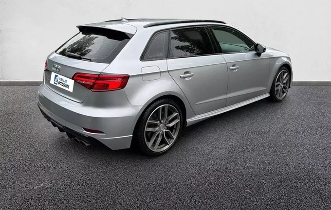 AUDI S3 Sportback 2.0 TFSI 310 S tronic 7 Quattro extérieur trois quart arrière droit 560503