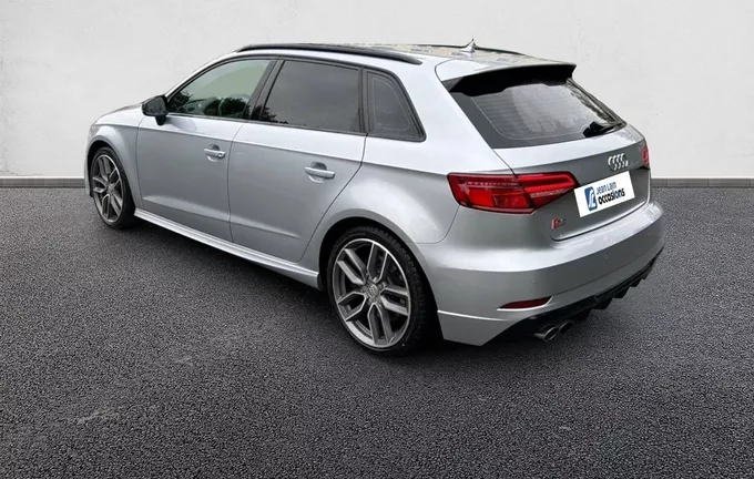 AUDI S3 Sportback 2.0 TFSI 310 S tronic 7 Quattro extérieur trois quart arrière gauche 560503
