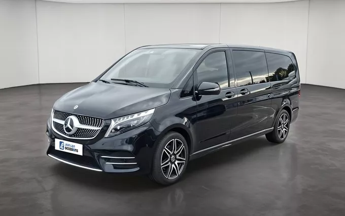 MERCEDES CLASSE V Extra-Long 300 d 9G-TRONIC 4x4 AMG Line extérieur trois quart avant gauche 106336