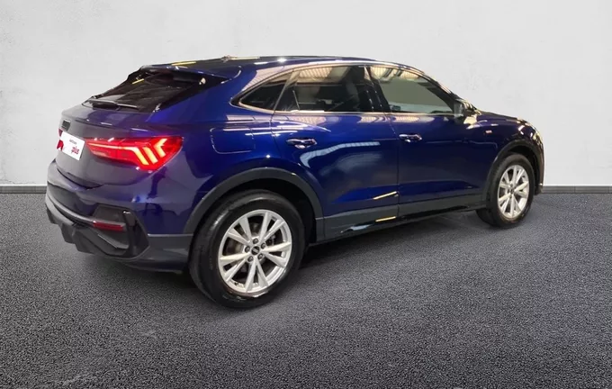 AUDI Q3 Sportback 35 TFSI 150 ch S tronic 7 S line plus extérieur trois quart arrière droit 2130789