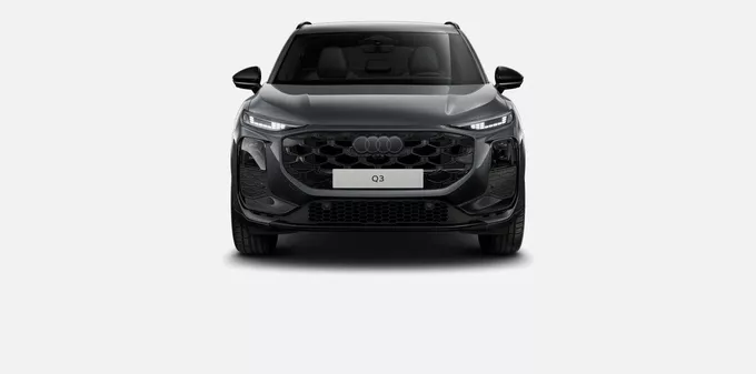 AUDI Q3 HYBRIDE Q3 e-hybrid 272 ch S tronic 6 S line extérieur trois quart avant droit 5045