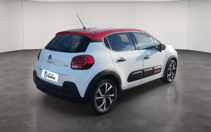 CITROEN C3 PureTech 110 S&S BVM6 Shine Pack extérieur trois quart arrière droit 946640