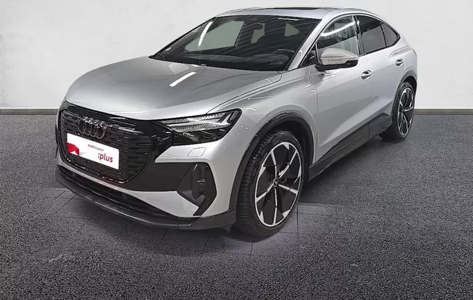 AUDI Q4 E-TRON Sportback 45 285 ch 82 kWh S line extérieur trois quart avant gauche 2126698