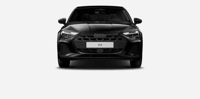 AUDI A3 Sportback TFSI e Hybride rechargeable 204 S tronic 6 S line extérieur trois quart avant droit 5518
