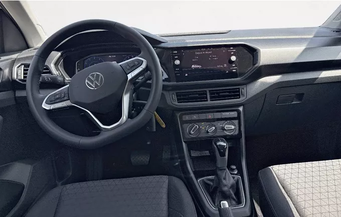 VOLKSWAGEN T-CROSS 1.0 TSI 110 Start/Stop DSG7 Life Tech extérieur trois quart avant droit 2130726