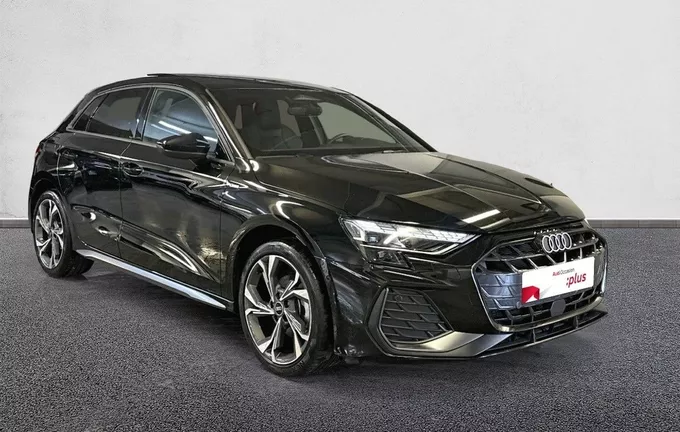 AUDI A3 Sportback TFSI Mild Hybrid 150 S tronic 7 S line extérieur trois quart avant droit 2128669