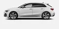 Miniature AUDI A3 Sportback TFSI e Hybride rechargeable 204 S tronic 6 S line extérieur trois quart avant gauche 5657