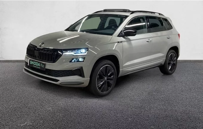 SKODA KAROQ 1.5 TSI Evo 2 150 ch ACT DSG7 Sportline extérieur trois quart avant gauche 2128357