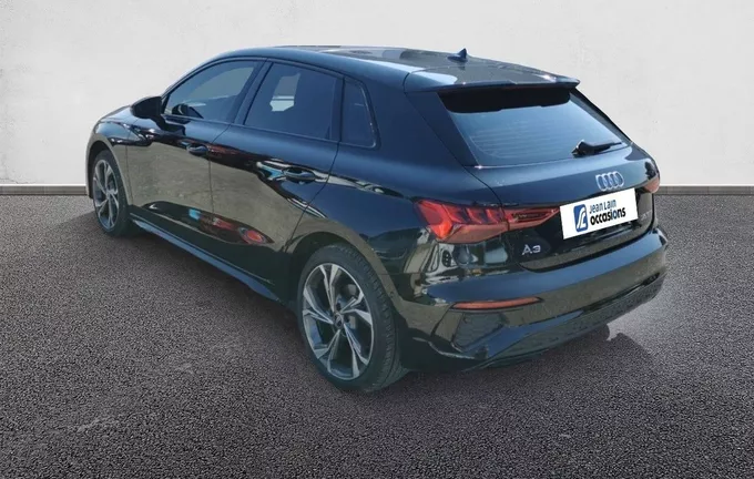 AUDI A3 Sportback 35 TFSI Mild Hybrid 150 S tronic 7 S Line extérieur trois quart arrière gauche 460615