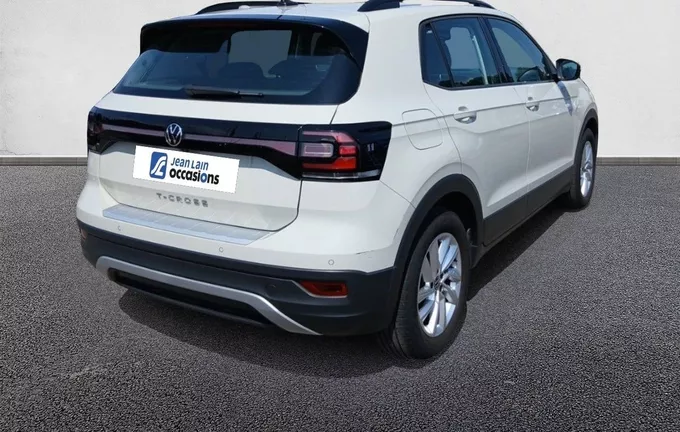 VOLKSWAGEN T-CROSS 1.0 TSI 95 Start/Stop BVM5 Life Tech extérieur trois quart arrière droit 2130708